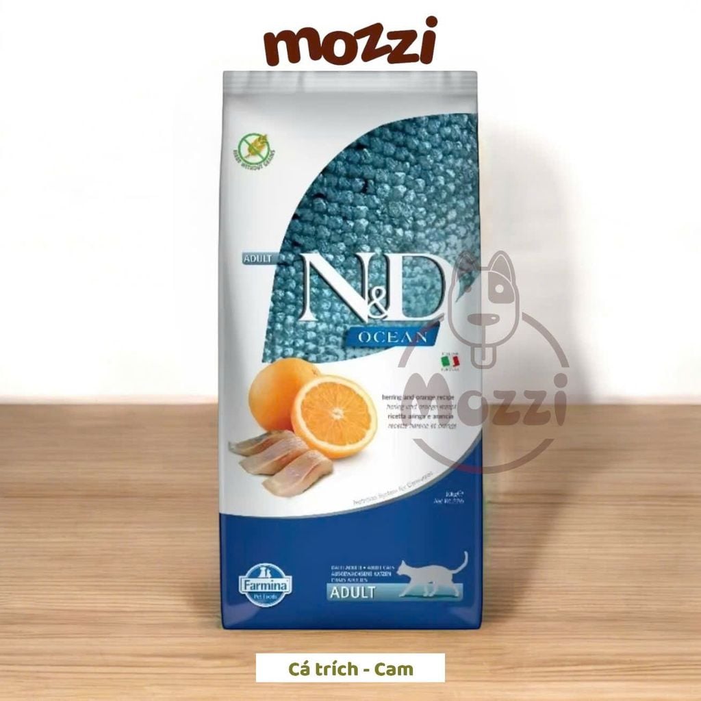 [Chiết 1kg - seal 10kg] Thức ăn hạt N&D Farmina Adult cho mèo trưởng thành