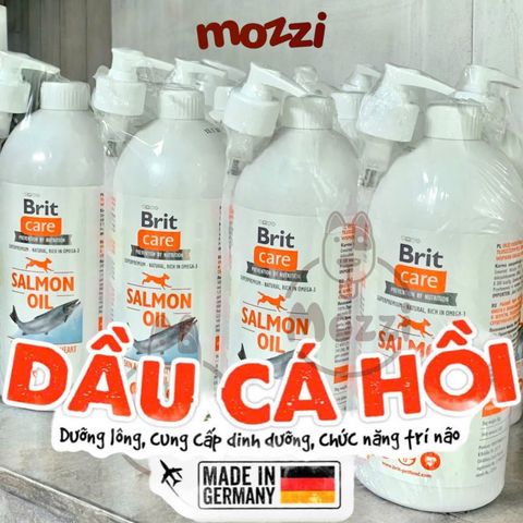  Dầu cá hồi dưỡng da lông Brit Care Salmon Oil cho chó mèo 