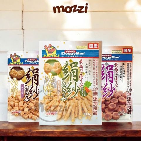 Snack cho chó Viên mềm DoggyMan SAYA vị Gà Bò Gan Rau củ gói 100g