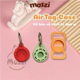 Vỏ bọc bảo vệ Airtag gắn vòng cổ chó mèo móc khoá treo túi xách silicon cao cấp 