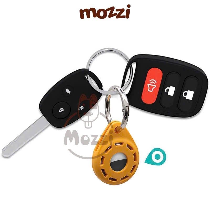 Vỏ bọc bảo vệ Airtag gắn vòng cổ chó mèo móc khoá treo túi xách silicon cao cấp