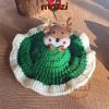Nón vành len hở tai Noel cho chó mèo 2-7kg