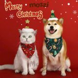  Bộ Khăn yếm kèm Nón Noel ngôi sao cho chó mèo 