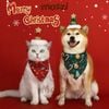Bộ Khăn yếm kèm Nón Noel ngôi sao cho chó mèo