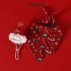 Bộ Khăn yếm kèm Nón Noel ngôi sao cho chó mèo