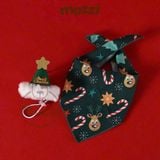  Bộ Khăn yếm kèm Nón Noel ngôi sao cho chó mèo 