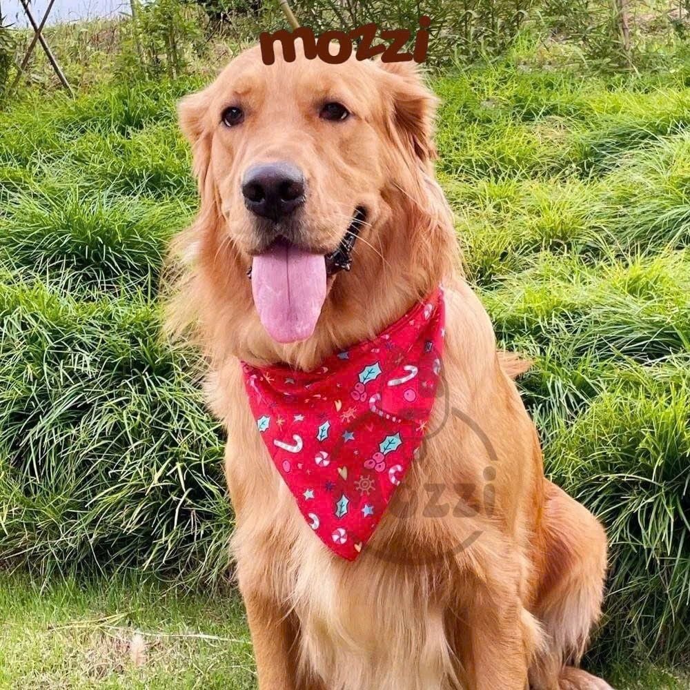 Bộ Khăn yếm kèm Nón Noel ngôi sao cho chó mèo