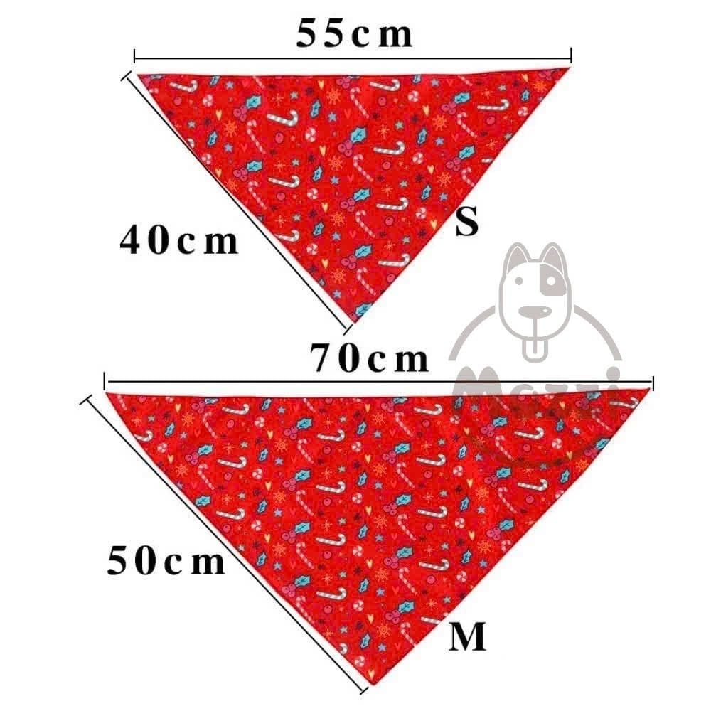 Bộ Khăn yếm kèm Nón Noel ngôi sao cho chó mèo