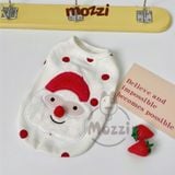  Áo ba lỗ chấm bi Ông già Noel cho chó mèo 