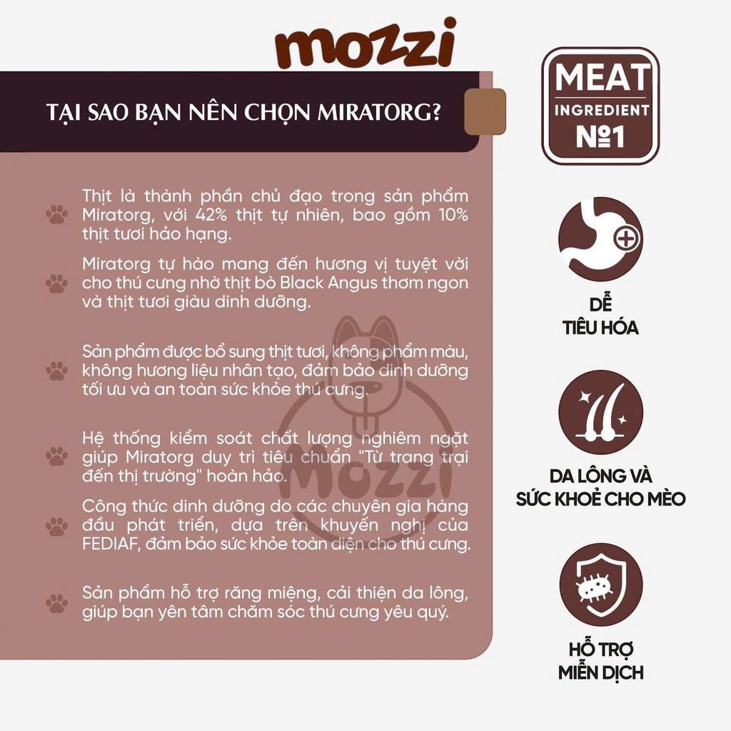 Pate cho chó xốt thịt Miratorg gói 85g