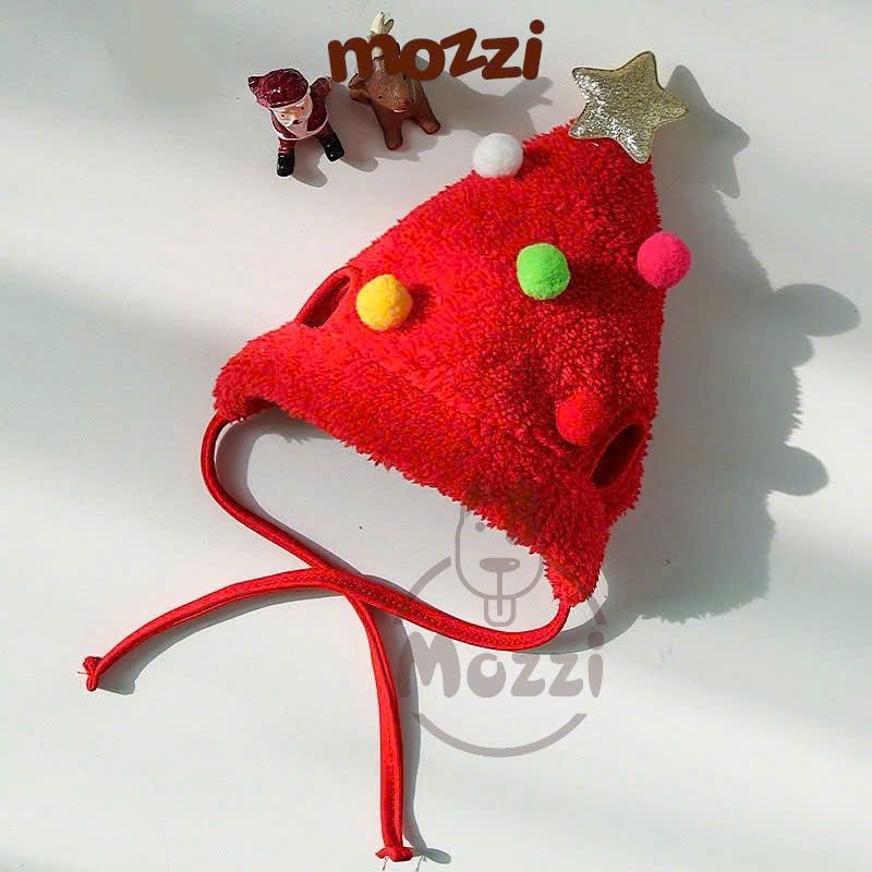 Bộ Nón và Yếm cổ Noel hình nổi cho chó mèo