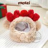 Bộ Nón và Yếm cổ Noel hình nổi cho chó mèo