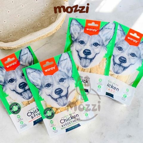  Snack cho chó mèo Wanpy Thịt sấy lạnh thăng hoa 