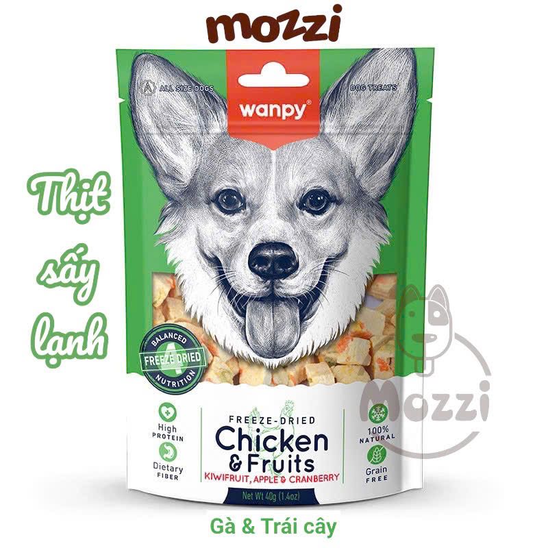 Snack cho chó mèo Wanpy Thịt sấy lạnh thăng hoa