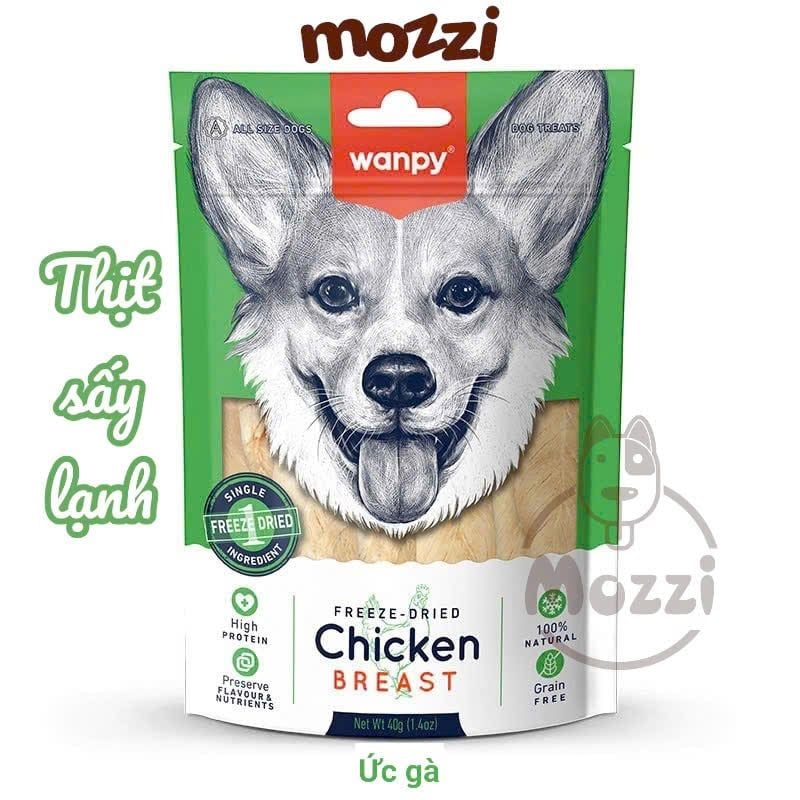 Snack cho chó mèo Wanpy Thịt sấy lạnh thăng hoa