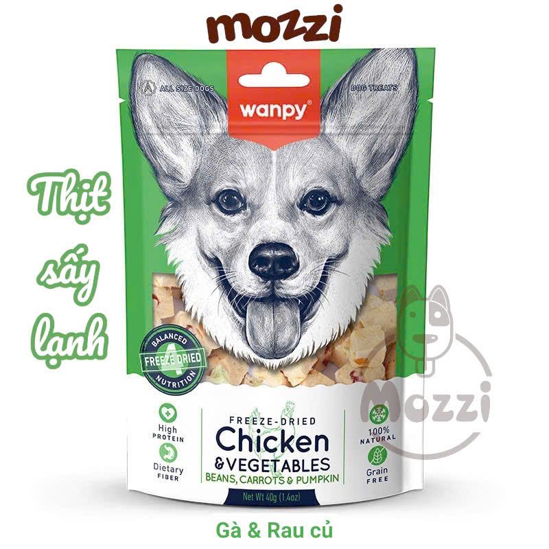 Snack cho chó mèo Wanpy Thịt sấy lạnh thăng hoa