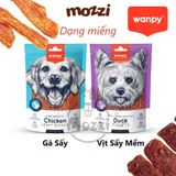  Snack cho chó Wanpy Thịt sấy thơm ngon từ thịt gà vịt cá hồi 
