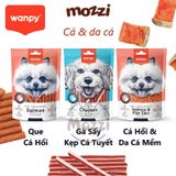  Snack cho chó Wanpy Thịt sấy thơm ngon từ thịt gà vịt cá hồi 