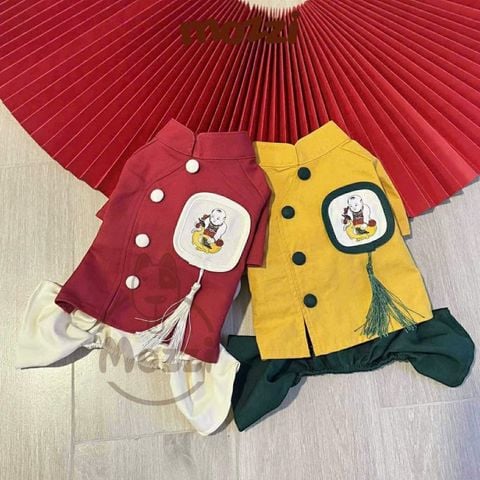  Áo dài Tết Đông Hồ cho chó mèo 
