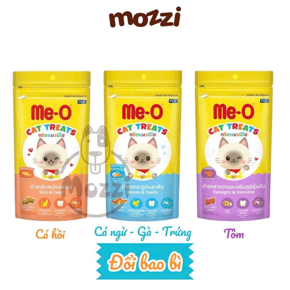 Snack cho mèo Bánh thưởng Me-O gói 50gr