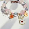Vòng cổ Hạt đá gắn Charm hình Ngẫu nhiên cho chó mèo