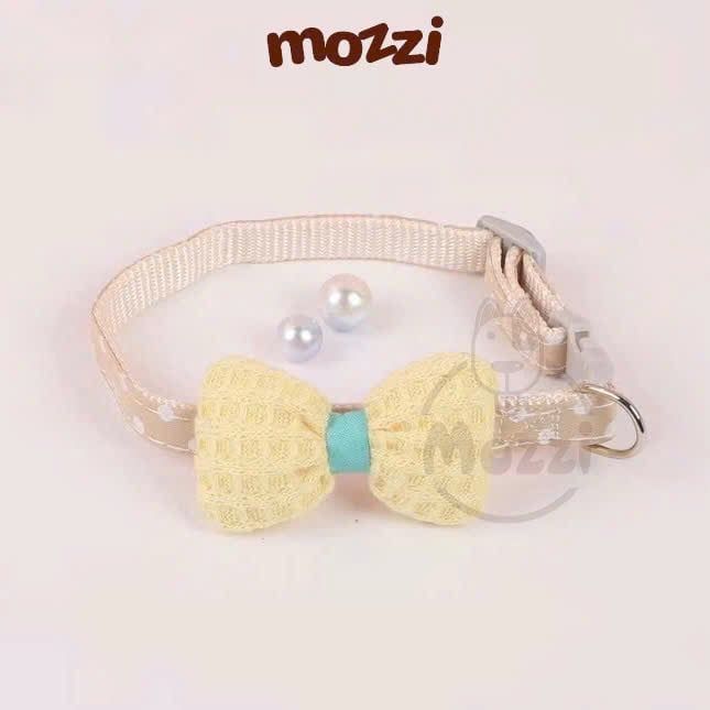 Vòng cổ cho chó mèo Nơ cotton pastel DoHa 3-7kg