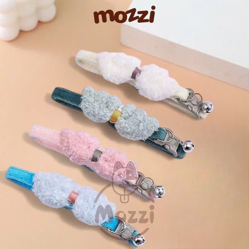 Vòng cổ cho chó mèo Doha Cánh nhung thiên thần pastel 3-7kg