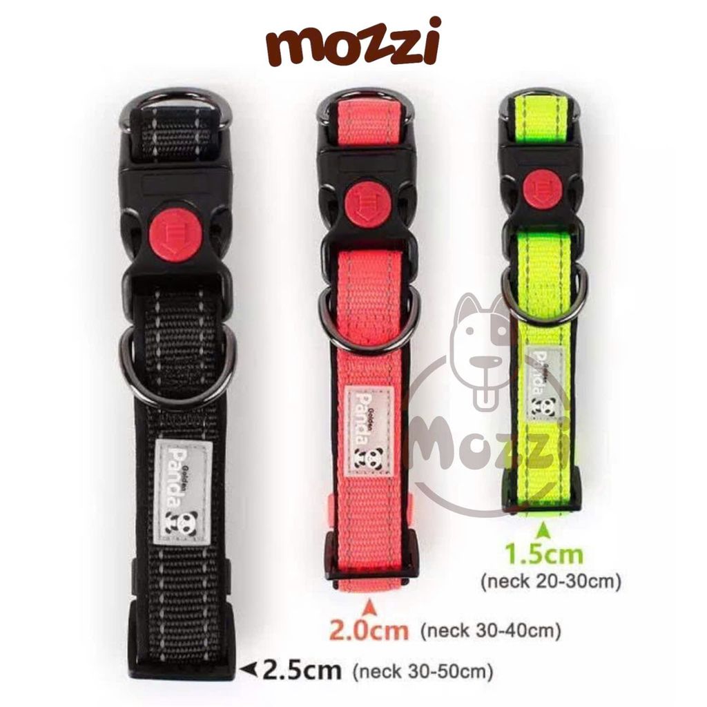 Vòng cổ cho chó Panda có chốt khóa an toàn siêu bền