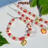 Vòng cổ Hạt đá gắn Charm hình Ngẫu nhiên cho chó mèo