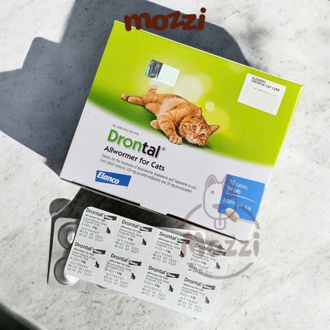  Viên nhai tẩy giun Elanco Drontal cho mèo 