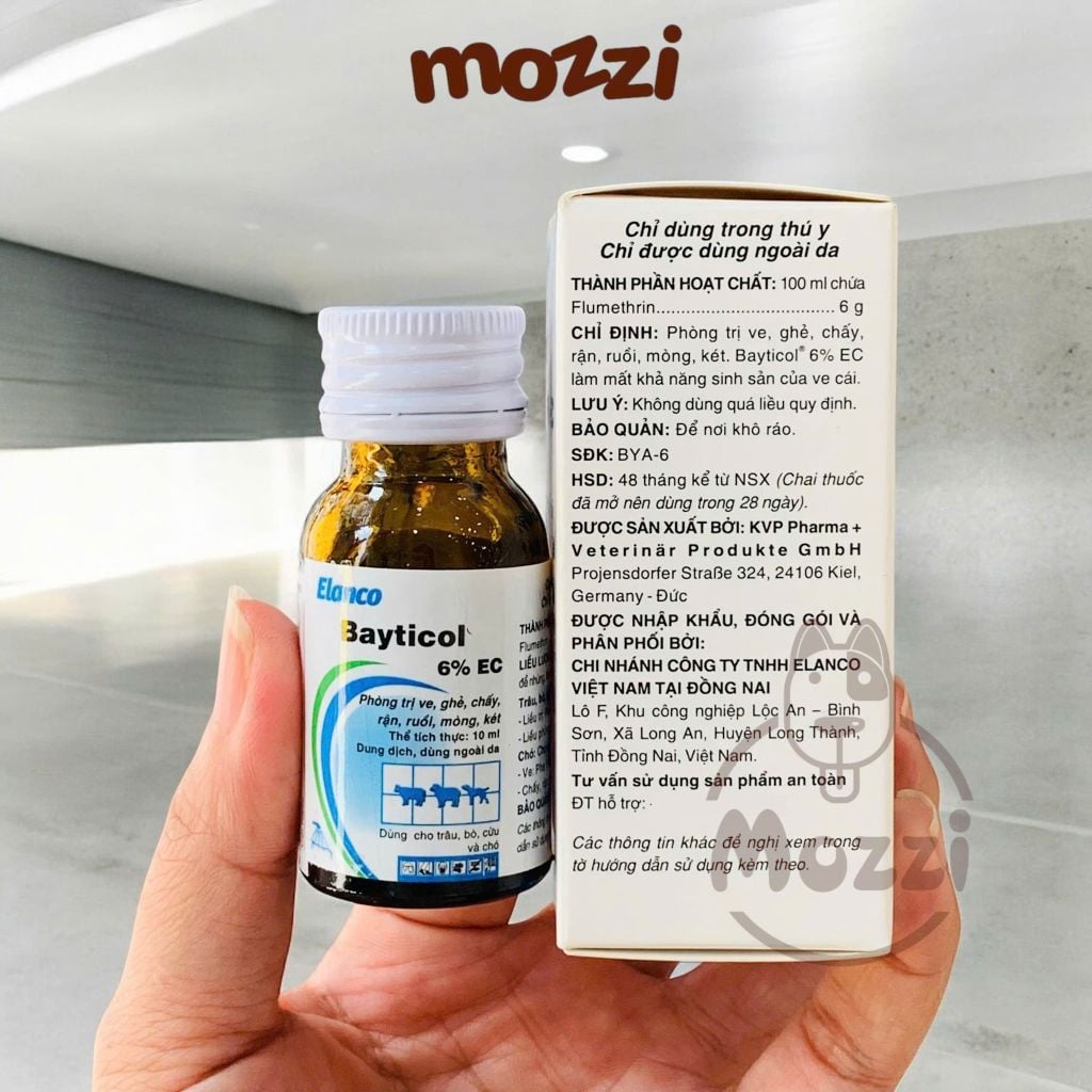 Elanco Bayticol Thuốc pha xịt trị ve rận khu vực cho chó mèo