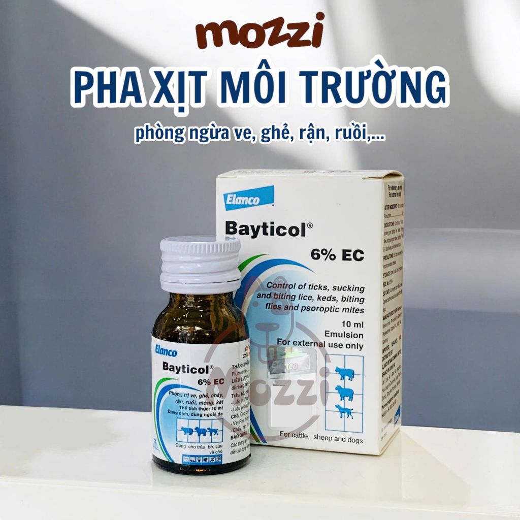 Elanco Bayticol Thuốc pha xịt trị ve rận khu vực cho chó mèo