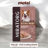  Pate cho chó xốt thịt Miratorg gói 85g 