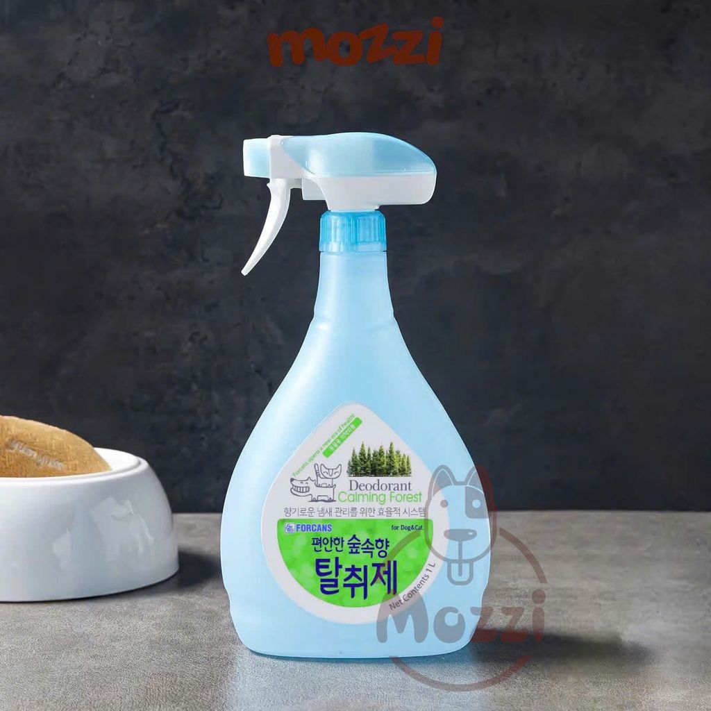 Xịt khử mùi khu vực Forcans Hàn quốc Chai 1L cho chó mèo