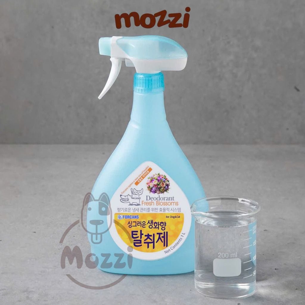 Xịt khử mùi khu vực Forcans Hàn quốc Chai 1L cho chó mèo