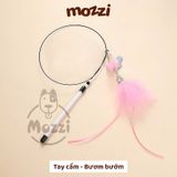  Đồ chơi Cần câu mèo lông gà cầm tay 