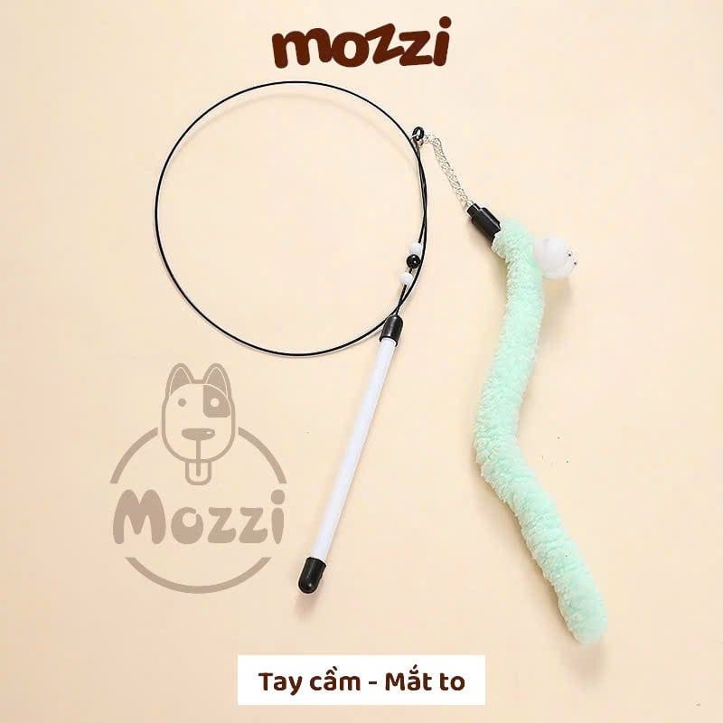 Đồ chơi Cần câu mèo lông gà cầm tay