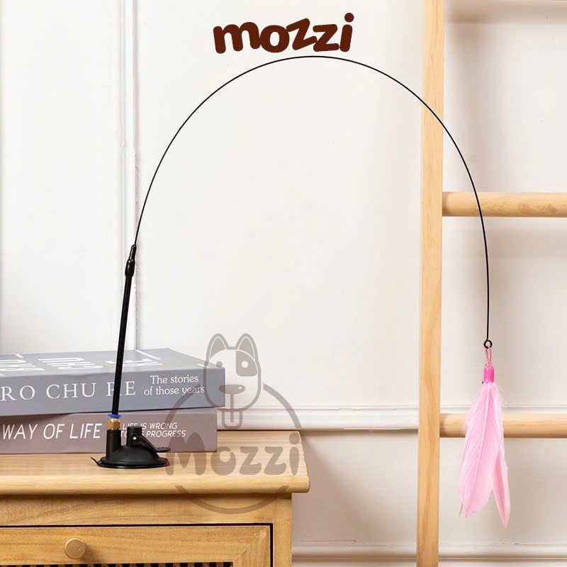 Đồ chơi Cần câu mèo hút dán sàn cho mèo tự chơi