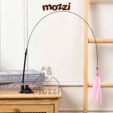  Đồ chơi Cần câu mèo hút dán sàn cho mèo tự chơi 