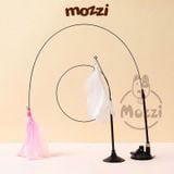  Đồ chơi Cần câu mèo hút dán sàn cho mèo tự chơi 