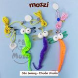  Đồ chơi Cần câu mèo dán tường cho mèo tự chơi 