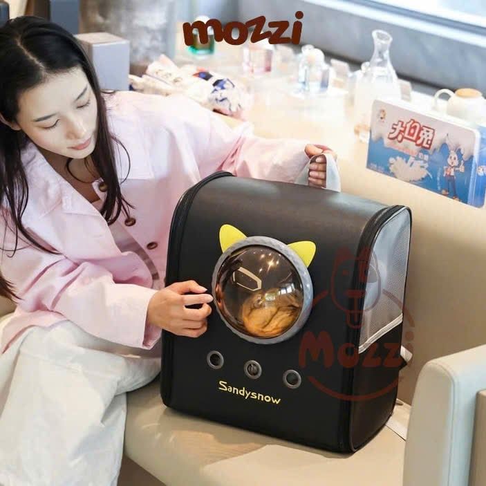 Balo Túi đựng chó mèo Sandysnow Phi hành gia kính vàng