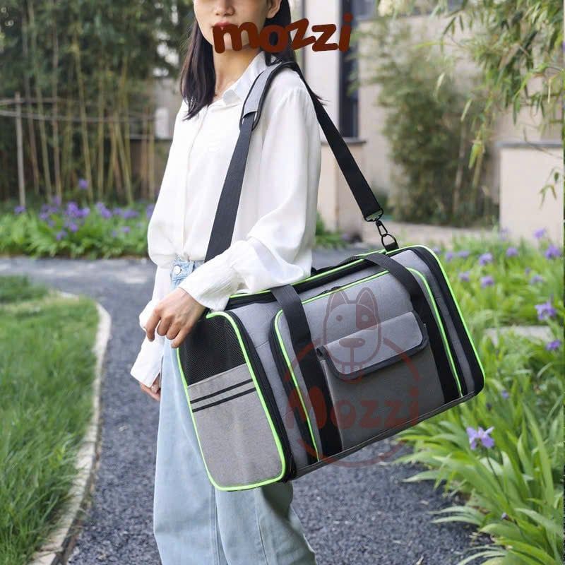 Balo Túi đựng chó mèo viền màu có khoang mở