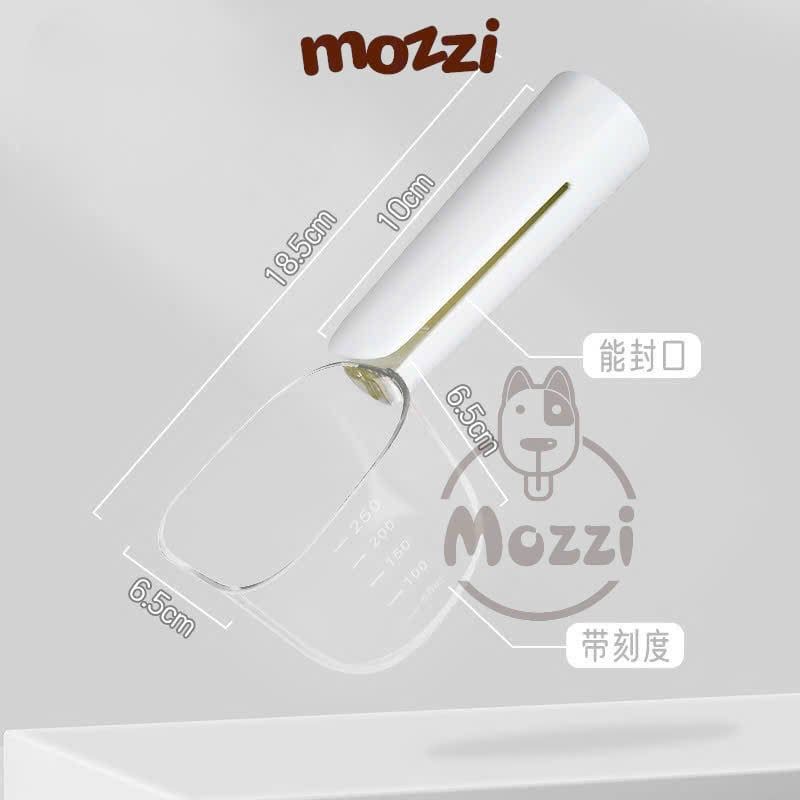 Thìa muổng trong suốt xúc thức ăn hạt gắn kẹp miệng túi