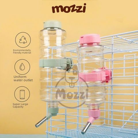  Bình nước gắn chuồng cho chó mèo cao cấp nắp bật 