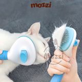  Lược chải lông chó mèo massage răng bọc cao su tự làm sạch 