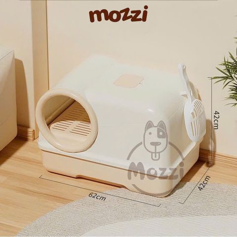  Khay cát vệ sinh cho mèo dạng nhà khép kín siêu lớn 