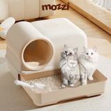  Khay cát vệ sinh cho mèo dạng nhà khép kín siêu lớn 