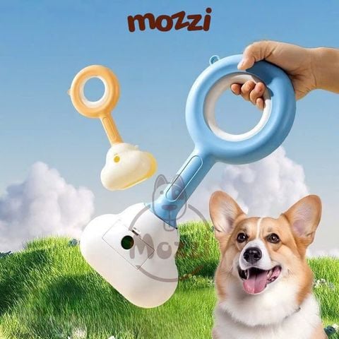  Dụng cụ gắp dọn phân chó mèo vệ sinh kèm túi rác tiện lợi 