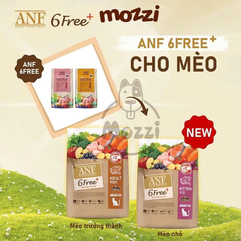 Thức ăn hạt hữu cơ ANF Cat 6Free+ cho mèo [400g - 1.6kg - 5.6kg]